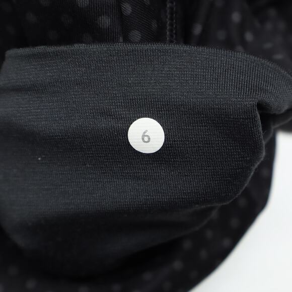 Lululemon Women's Wunder Under Leggings Teeny Grey Dots / Black Sz 6 - Picture 5 of 6